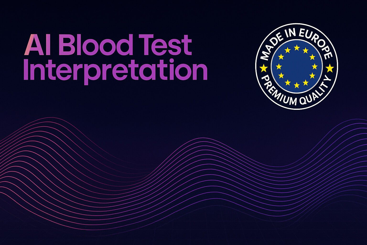 Vizualizare a analizelor de sânge bazată pe inteligență artificială, care prezintă informații detaliate despre sănătate