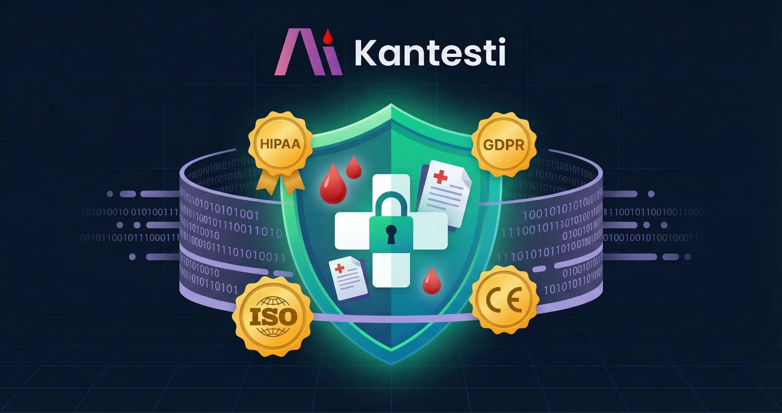 关于我们 10 Kantesti AI 血液检测分析数据保护具备银行级安全性和 HIPAA GDPR 合规性,并通过 ISO 27001 认证。