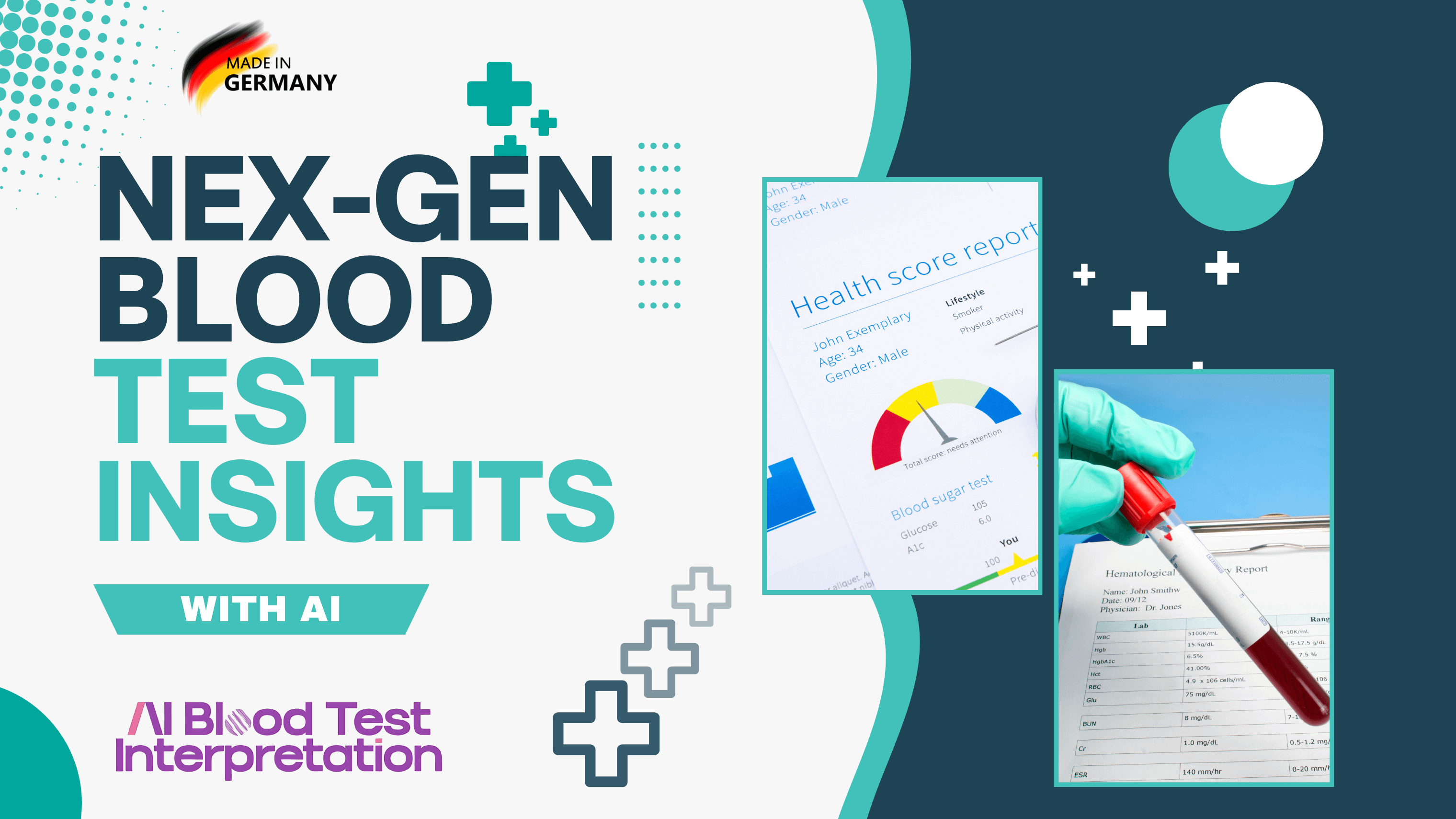 ផ្ទាំងគ្រប់គ្រងការបកស្រាយតេស្តឈាម AI ដោយ PIYA AI បង្ហាញការវិភាគលទ្ធផលតេស្តឈាម